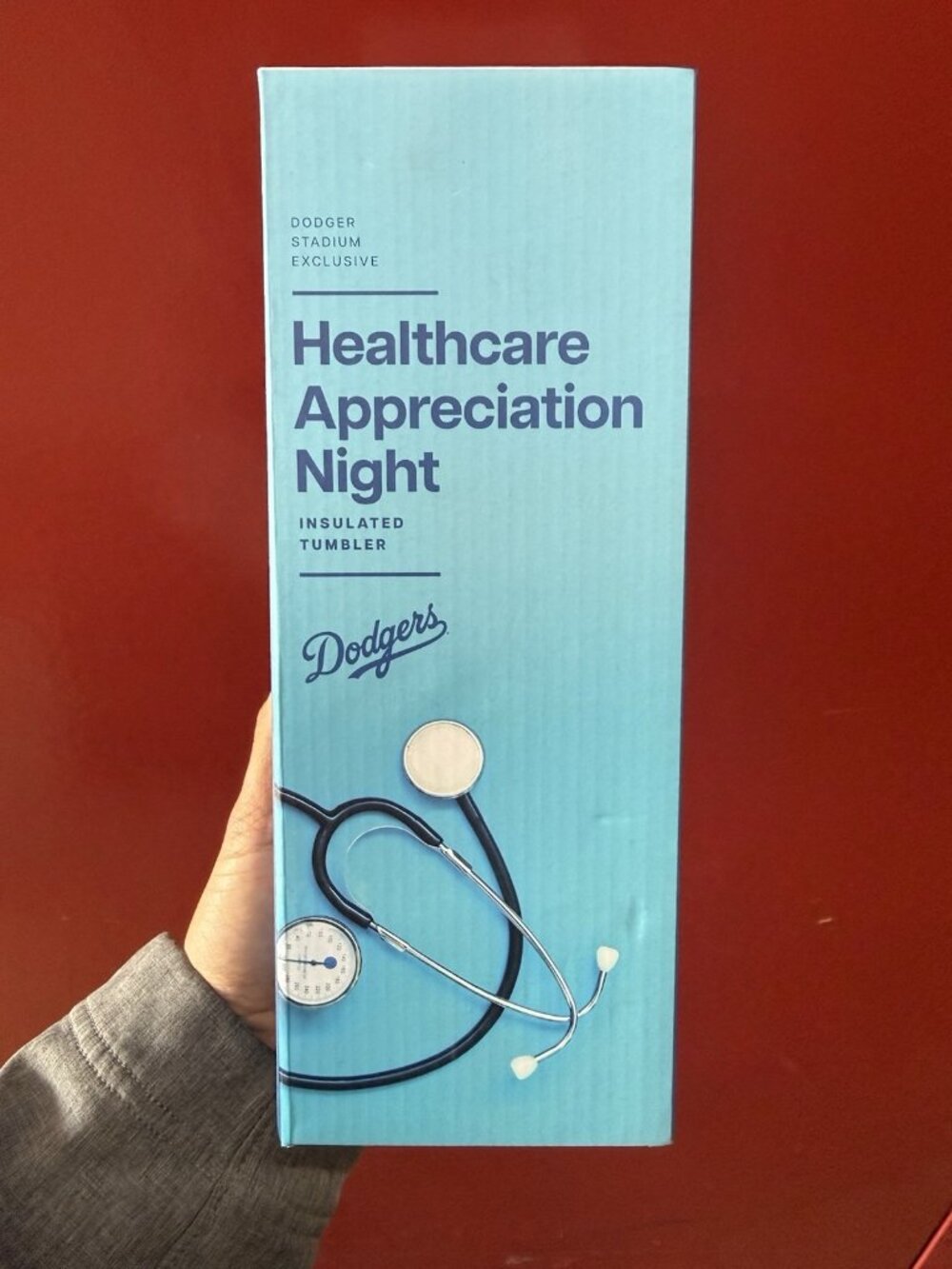 Dodgers Healthcare Appreciation Night 4/1/25 Insulated water bottle SGA Tumbler
